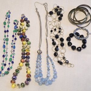 Lot of Necklaces & Bracelets, Glass Beads Costume